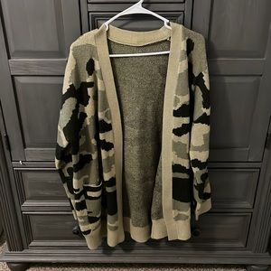 Camo Cardigan